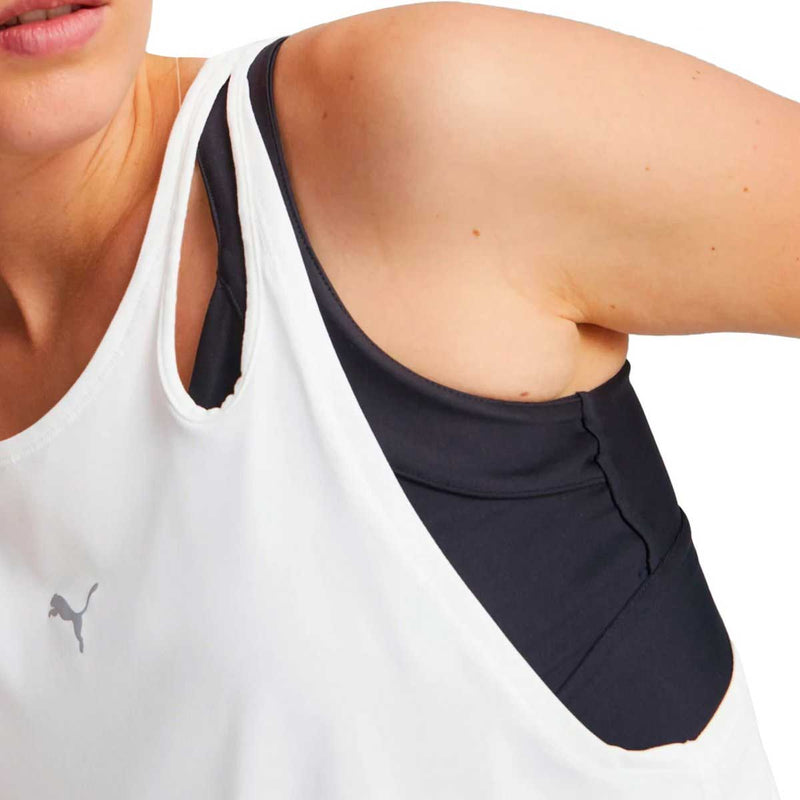 Playera Deportiva Puma RUN CLOUDSPUN TANK Blanca Mujer