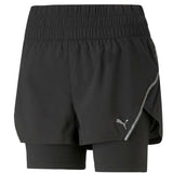Short Deportivo Puma RUN 2IN1 SHORT Negro Mujer