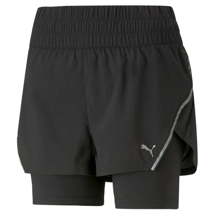 Short Deportivo Puma RUN 2IN1 SHORT Negro Mujer