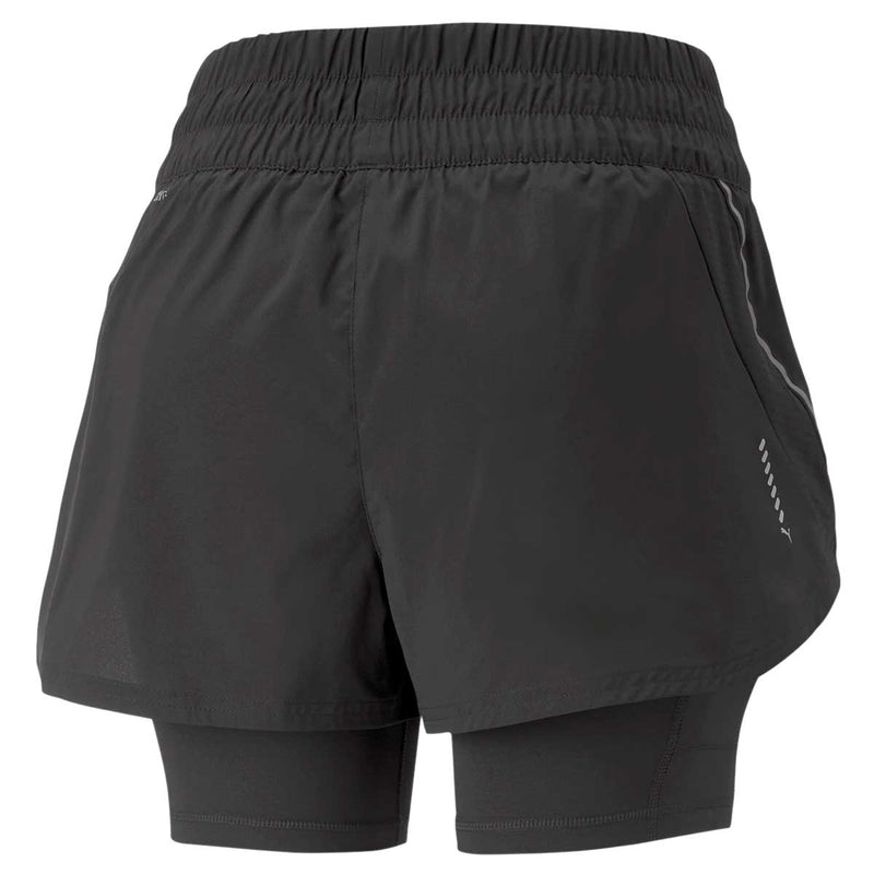 Short Deportivo Puma RUN 2IN1 SHORT Negro Mujer