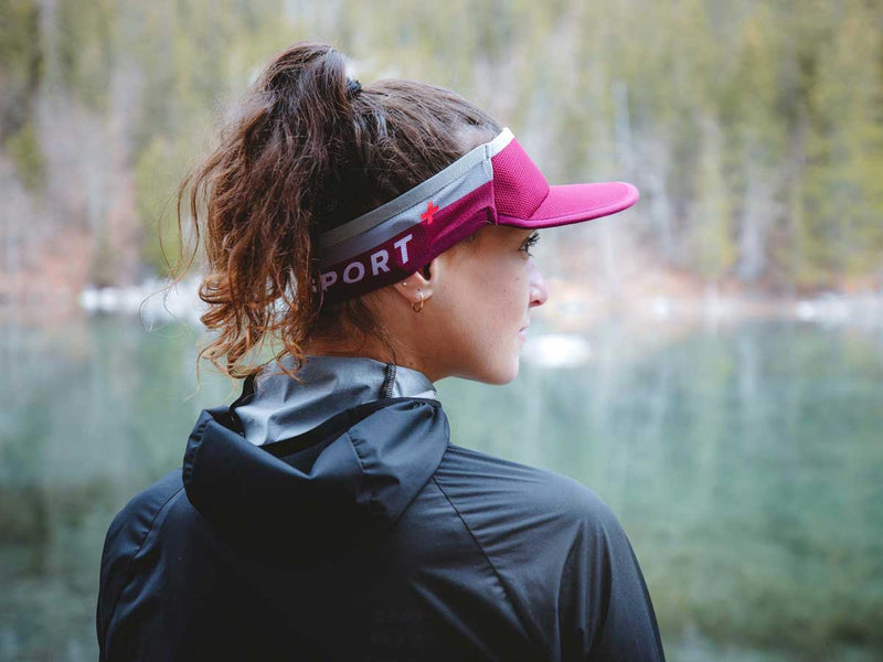 Compressport Visera Deportiva Ultra ligera Zinfandel Guinda