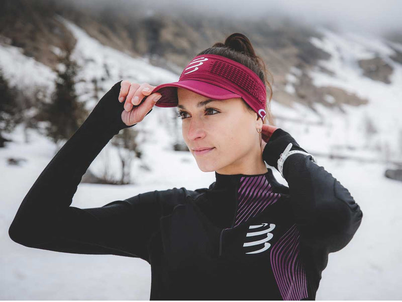 Banda Deportiva Spiderweb Headband On/Off Guinda