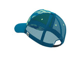 Compressport Gorra Trucker azul verde