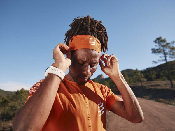 Banda Deportiva Compressport HEADBAND ON/OFF Naranja