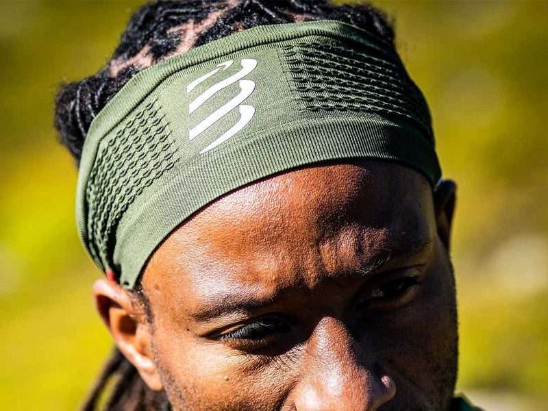 Banda Deportiva Compressport HEADBAND ON/OFF Verde