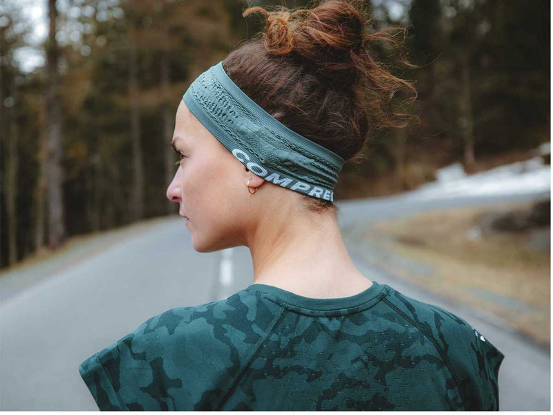 Banda Deportiva Thin Headband On/Off Verde