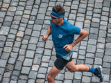 Banda Deportiva Thin Headband On/Off Azul