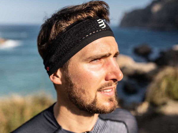 Banda Compressport THIN HEADBAND ON/OFF Negra