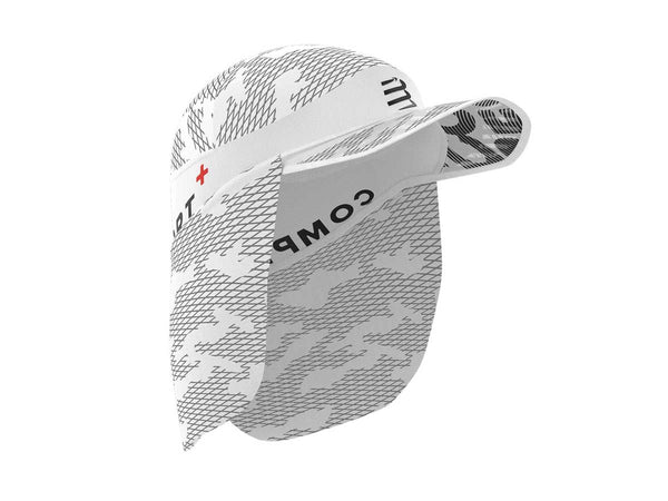 Gorra Running Compressport ICE CAP SUN SHADE Blanca
