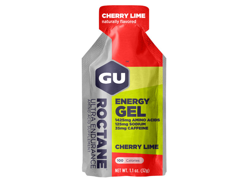 Gel GU Energy Roctane sabor cereza limón con cafeína