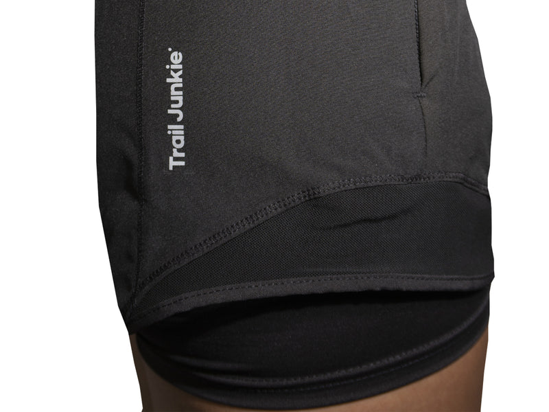 RUN24.MX - Short Deportivo Running Trail Junkie Black Dama