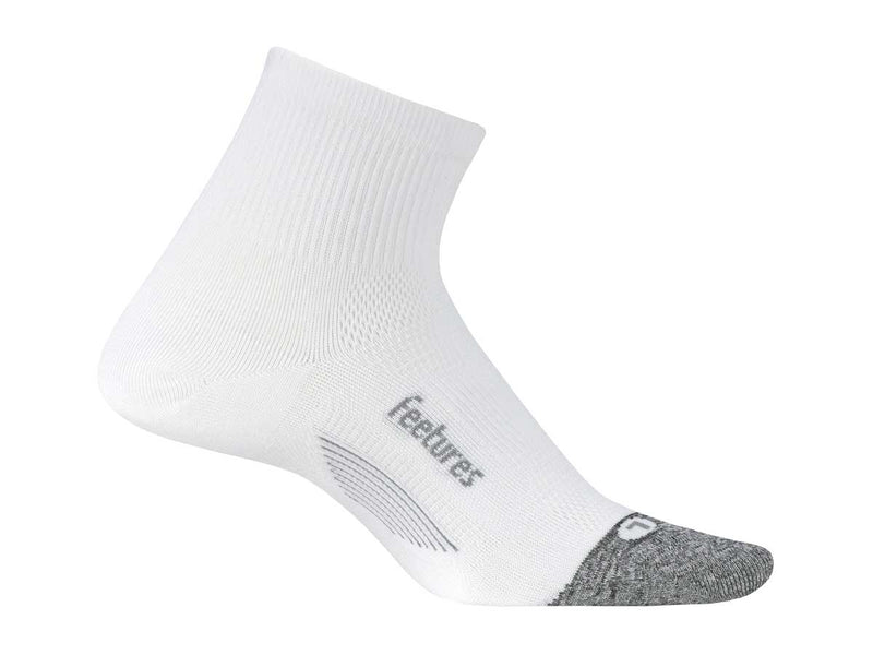 Calcetín Feetures Elite Light Cushion Quarter E20158 Blanco