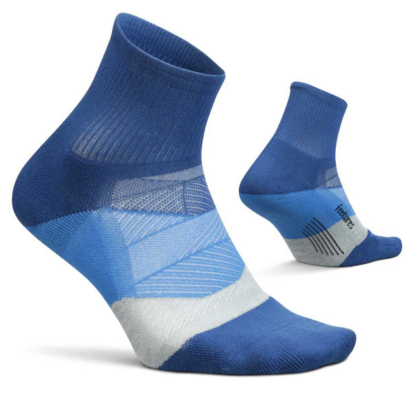 Calcetín Feetures Elite Light Cushion Quarter E202581 Azul