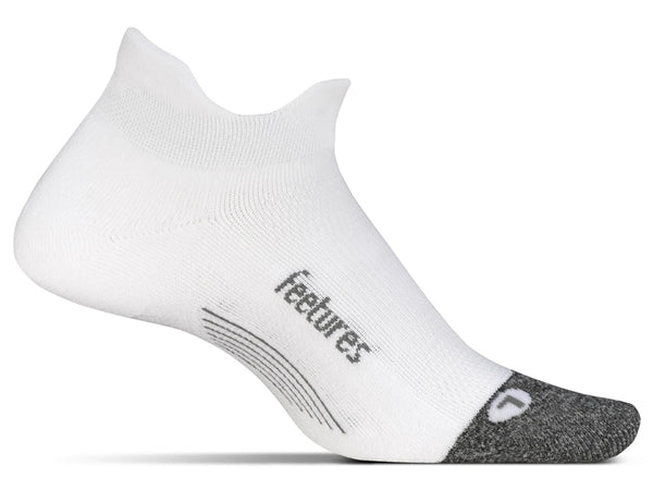 Calcetín Feetures Elite Light No Show Tab E50158 Blanco