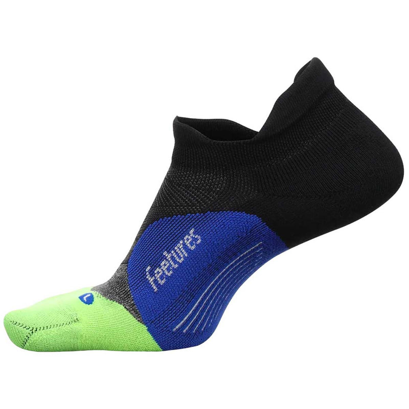 Calcetín Feetures Elite Light Cushion No Show E50544 Negro Azul