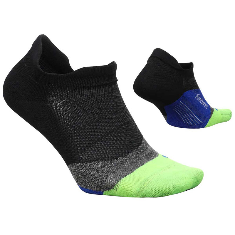 Calcetín Feetures Elite Light Cushion No Show E50544 Negro Azul