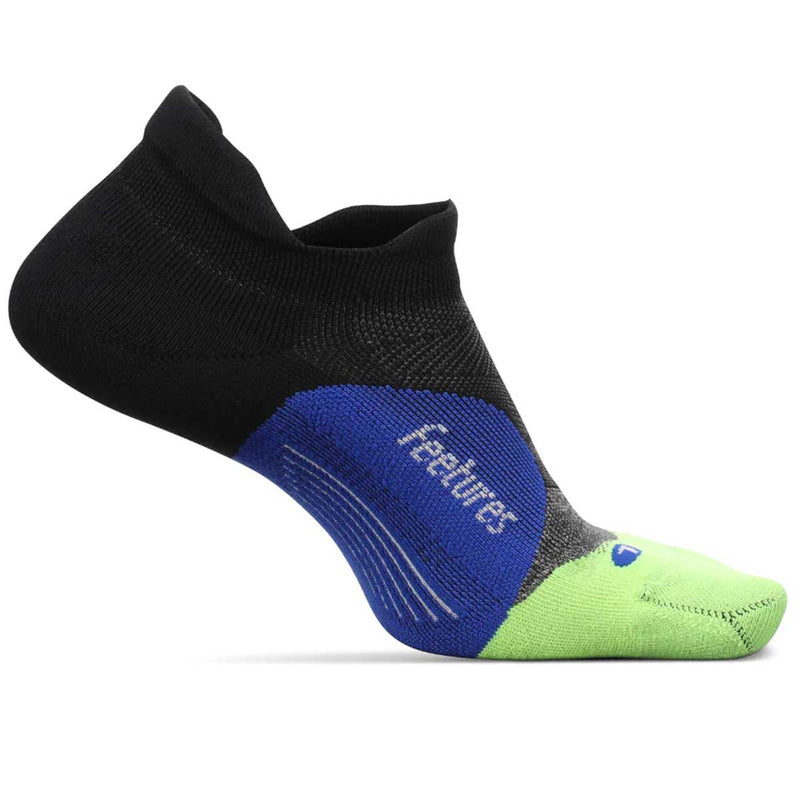 Calcetín Feetures Elite Light Cushion No Show E50544 Negro Azul