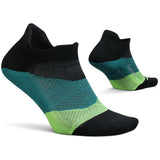 Calcetín Feetures Elite Light Cushion No Show E505582 Negro Verde
