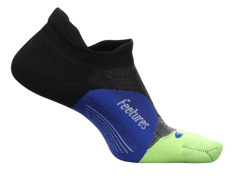 Calcetín Feetures Elite Max Cushion No Show Tab EC50544 Negro Azul