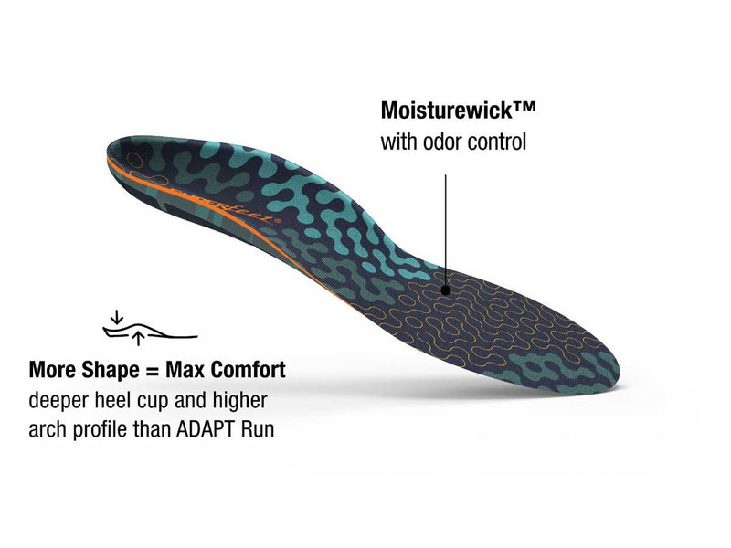 Plantilla Deportiva SUPERfeet ADAPT RUN MAX Sea Pine
