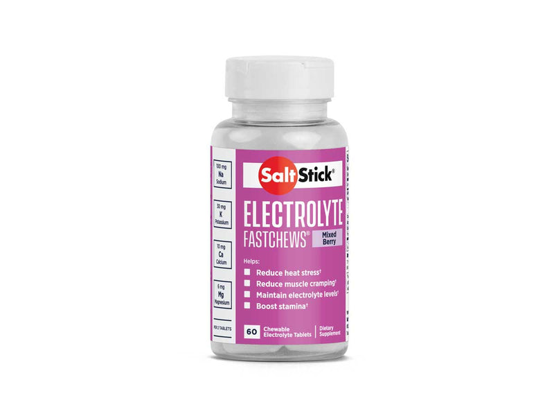 SaltStick FastChews 60 tabletas de sales minerales sabor Mixed Berry
