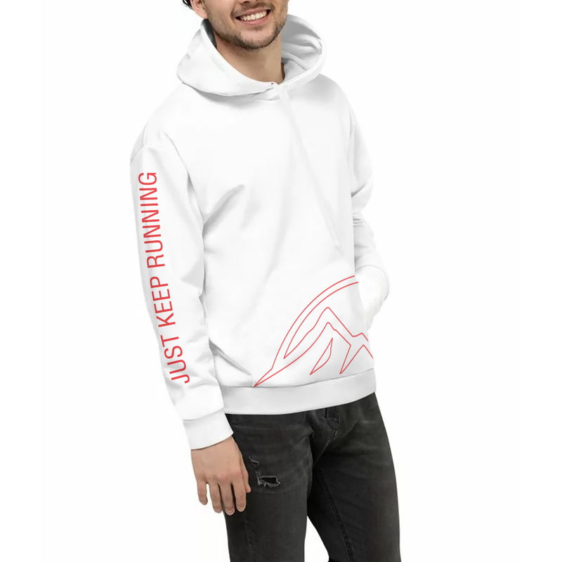 Hoodie Run24 Edición Limitada 2021 Corte Regular Blanca