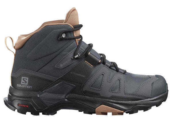 RUN24.MX - Bota Salomon X Ultra 4 Mid GTX Mocha Mousse Dama