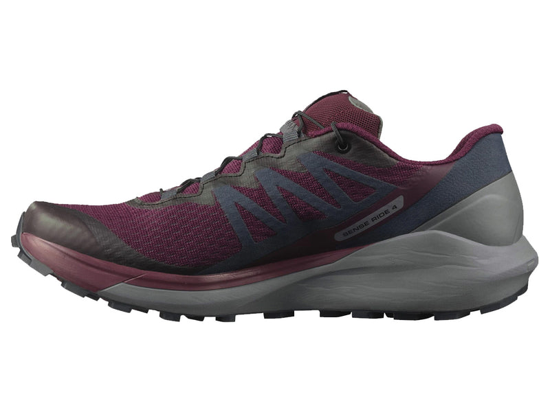 Tenis Salomon Sense Ride 4 Morado Gris Dama