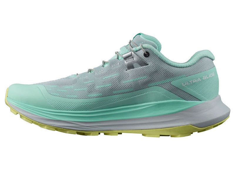 Tenis Trail Running Salomon ULTRA-GLIDE Verde/Gris Mujer