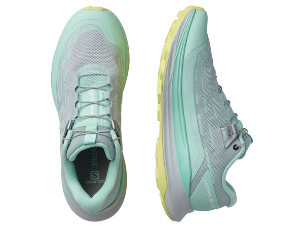 Tenis Trail Running Salomon ULTRA-GLIDE Verde/Gris Mujer