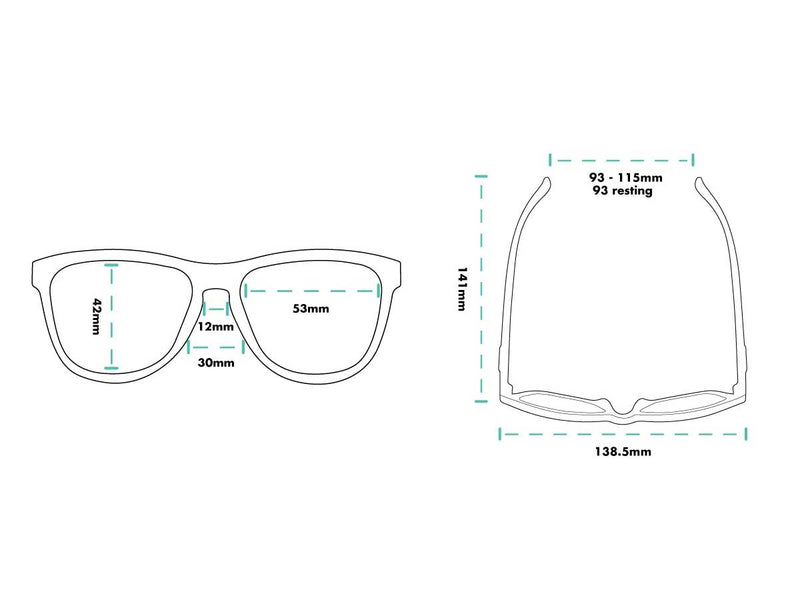 Lentes Goodr Running Captain Blunt´s Red Eye