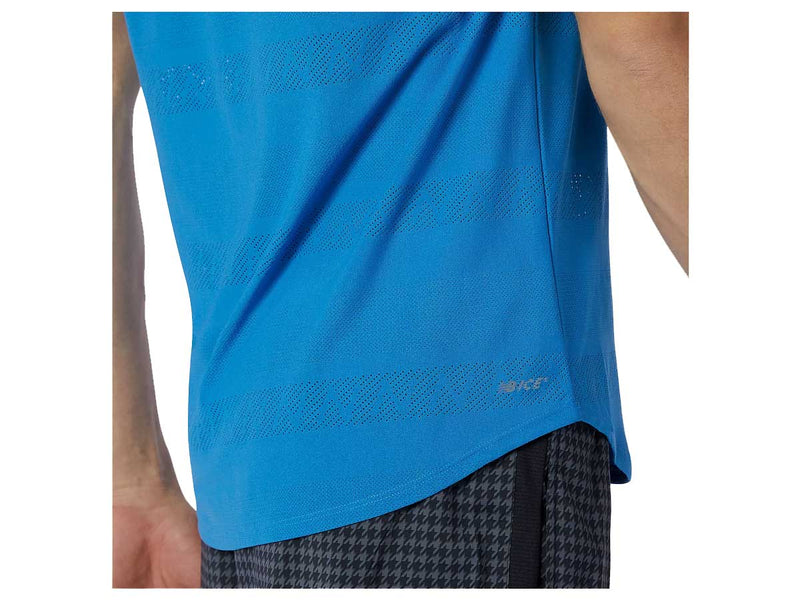 Playera Deportiva New Balance Q Speed Jacquard Azul