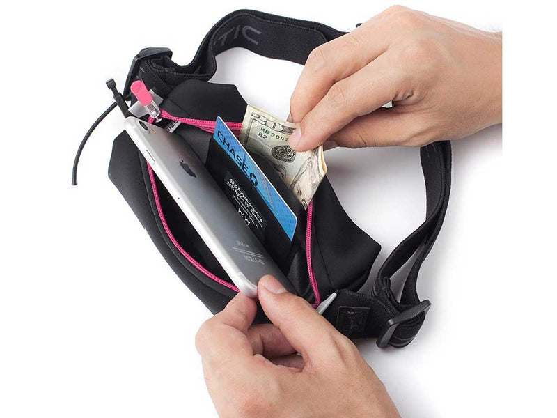Cinturón Deportivo Fitletic Belt Neo Racing Negro Rosa