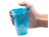 Vaso Para Agua Aonijie Reutilizable Plegable 200ml Azul Cielo