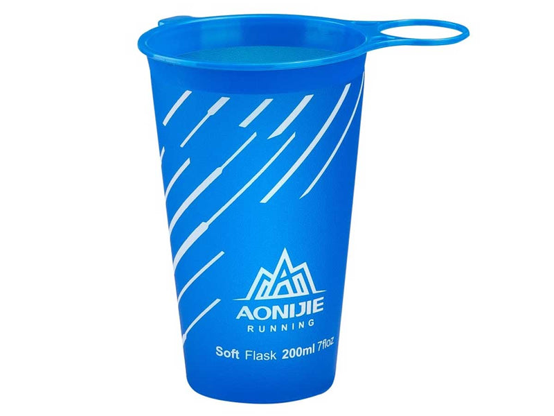 Vaso Para Agua Aonijie Reutilizable Plegable 200ml Azul