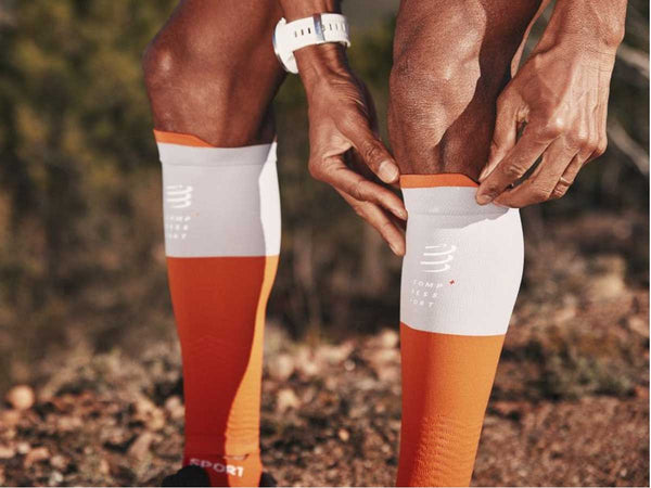 Compressport Pantorrillera de Compresión R2V2 Naranja