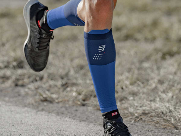 Compressport Pantorrillera de Compresión V2 Azul Icónica