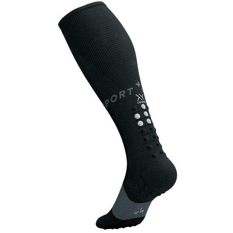 Calceta Larga Deportiva Compressport FULL SOCKS OXYGEN Black