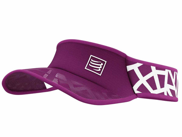 Visera Compressport SPIDERWEB Ultra ligera Morado