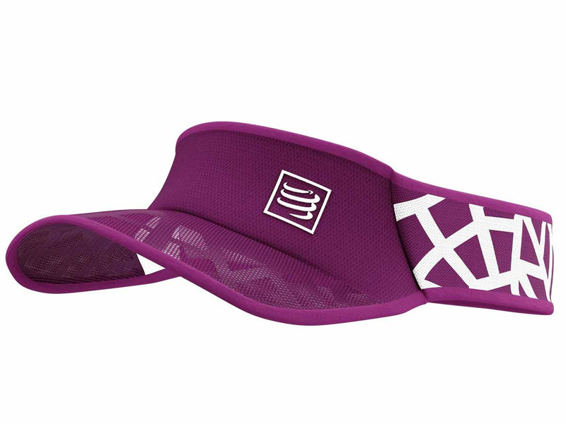 Visera Compressport SPIDERWEB Ultra ligera Morado