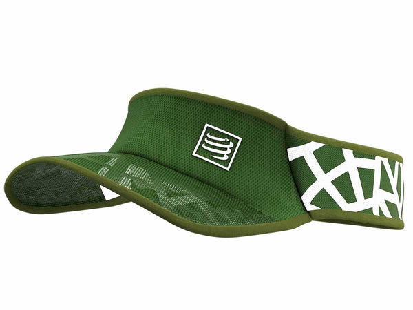Visera Deportiva Compressport Spiderweb ultraligera Verde