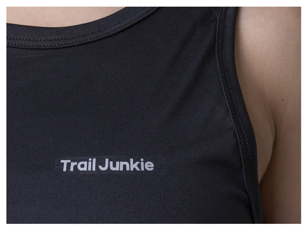 Playera Deportiva Trail Junkie Tank Negra Dama