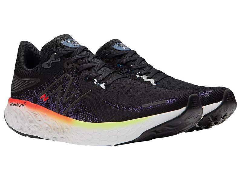 Tenis New Balance Running 1080  V12 Negro Blanco Mujer