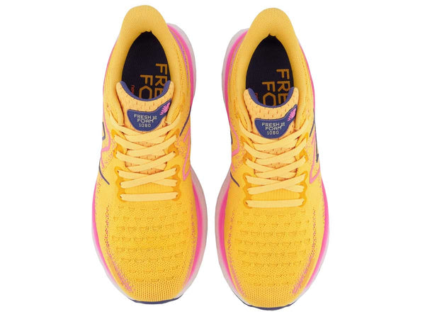 Tenis New Balance 1080 V12 Amarillo Mujer