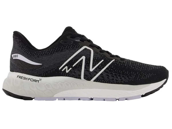 Tenis Running New Balance 880 V12 Negro Blanco Mujer