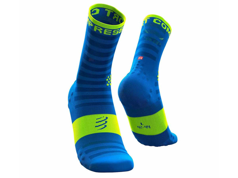 RUN24.MX - Calceta Compressport Socks Ultra Light High Fluo Blue