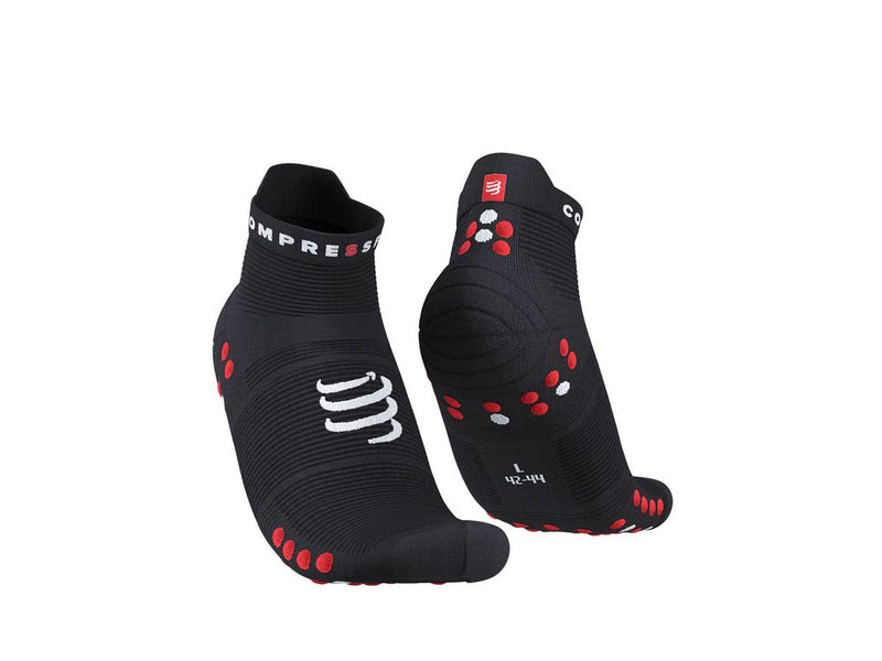 Calcetín Deportiva Compressport PRO RACING V4L Run Low Negra