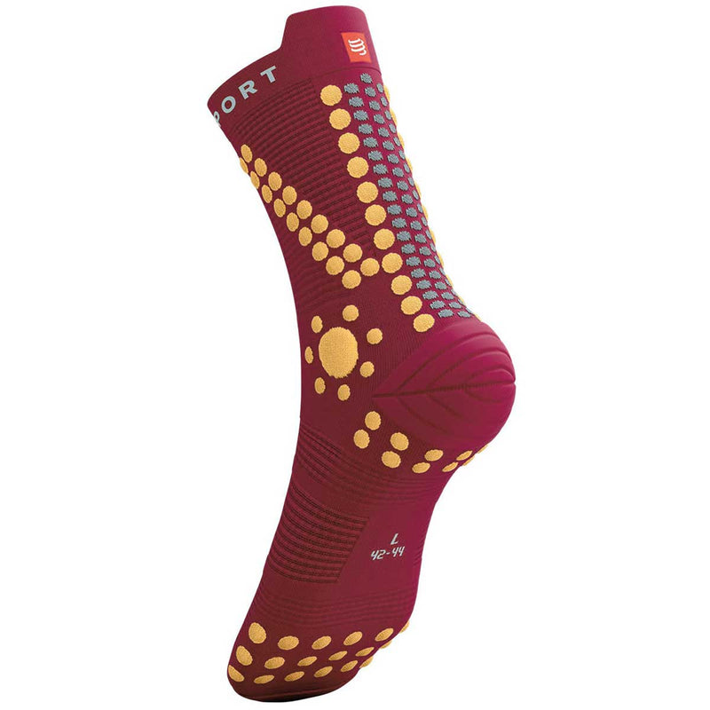 Calceta Compressport PRO RACING SOCKS V4 Trail Guindo
