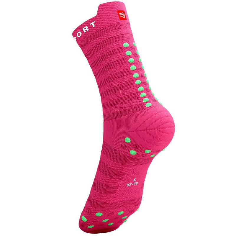 Calceta Compressport PRO RACING V4.0 UltraLight Run High Hot Pink